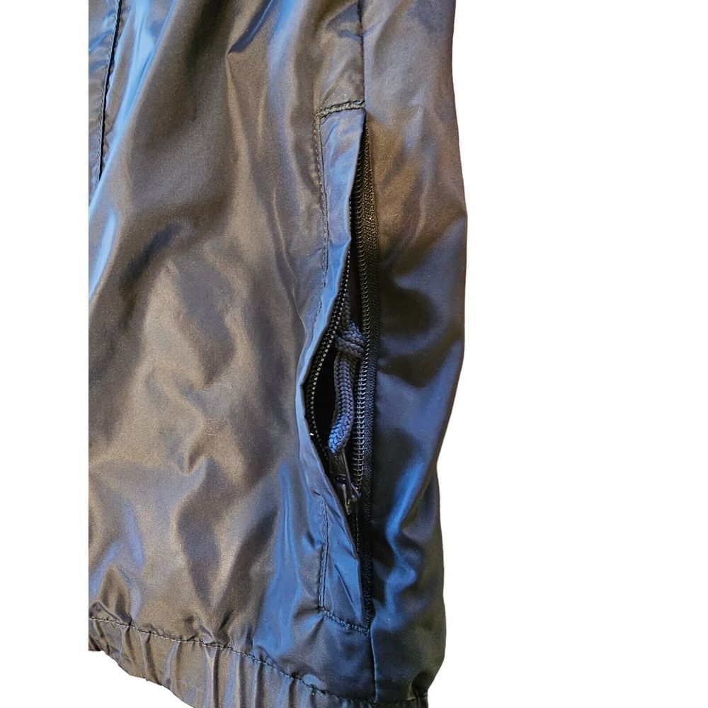 Eddie Bauer Jacket Navy Nylon Shell Windbreaker XL Spring Jacket Lightweight - Picture 4 of 6